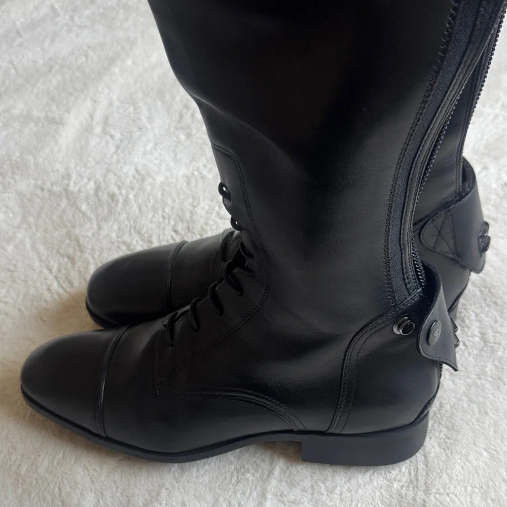 Ariat Women’s 10 US Palisade Calf: Reg Height: Short Black Tall Riding Boots - Picture 14 of 16